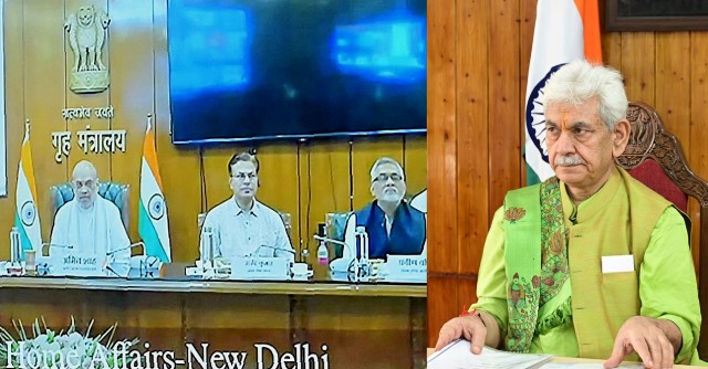 Lieutenant Governor attends high-level security meeting chaired by home minister