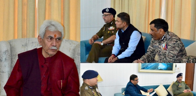 Lieutenant Governor chairs a high-level security review meeting in Srinagar