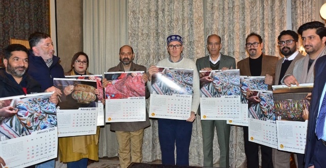 CM Omar Abdullah unveils Handicrafts & Handloom Department’s Calendar 2026
