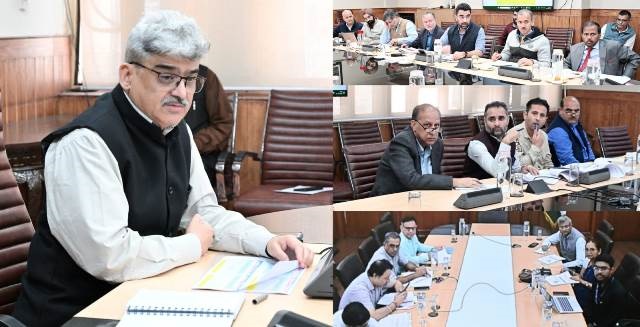  CS led HPC reviews progress of NABARD, RIDF projects in J&K