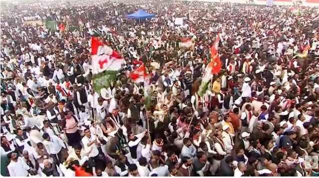 Huge turnout of people at Congress mega rally against vote chori
