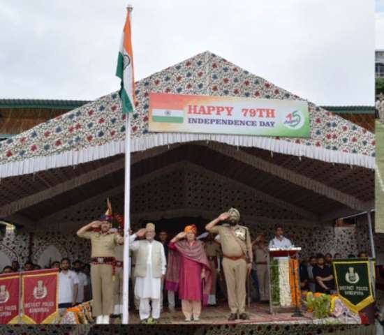   Kashmir observes 79th Independence Day in a spirit of unity & patriotism