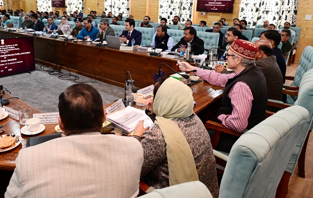  CM Omar Abdullah convenes review meeting of District Kulgam