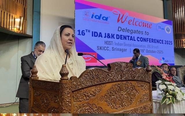  Dentists not merely tooth doctors; they are integral to preventive, systemic healthcare: Sakeena Itoo