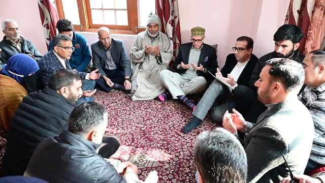 CM Omar Abdullah visits families of Nowgam blast, assures full support