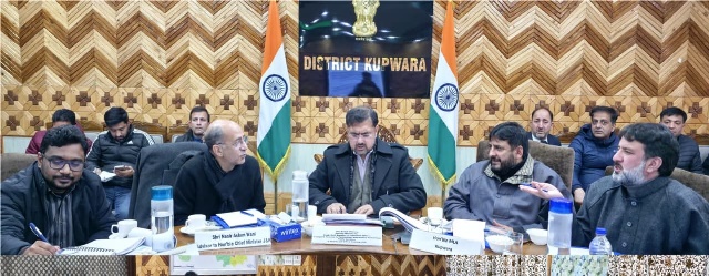   Satish Sharma reviews functioning of key departments in Kupwara