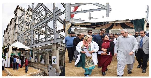  CM Omar Abdullah reviews progress of work on LD Hospital Extension Block, stresses timely completion