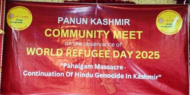  Panun Kashmir observes world refugee day with defiance