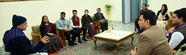 Lieutenant Governor interacts with IAS Officer Trainees of 2025 Batch