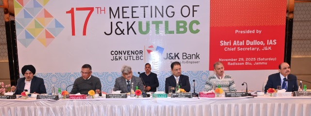 Chief Secretary chairs 17th J&K UTLBC meeting